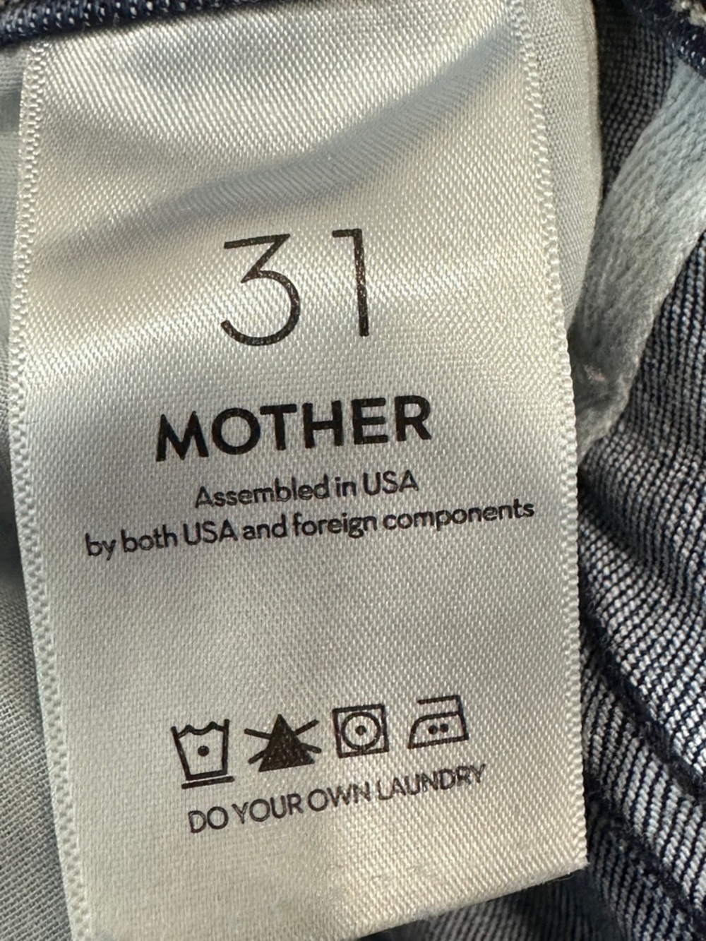 MOTHER Lil Hustler Ankle Jeans Heirloom Wash Denim Womens Size 31 - Picture 4 of 9